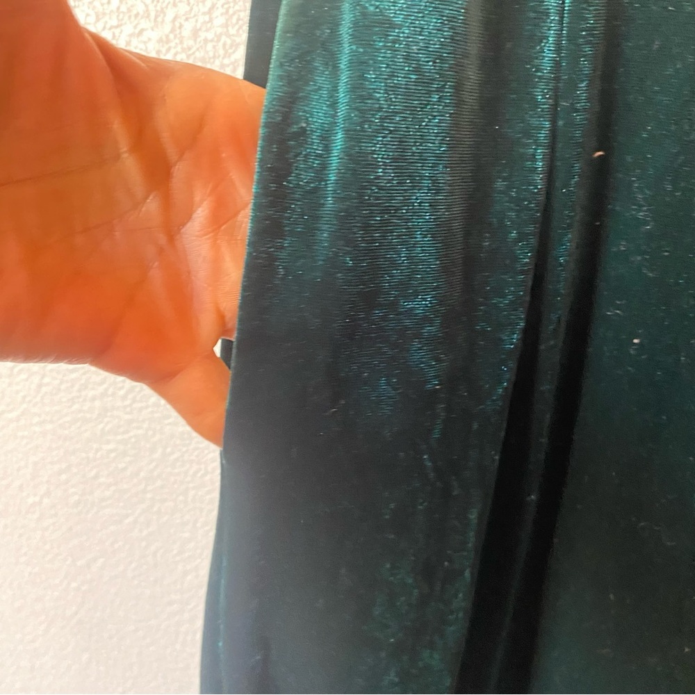 Emerald Velvet Velour Pants - Picture 6 of 6
